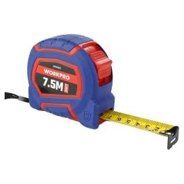 Cinta métrica 7.5 m carcasa bimaterial cubierta nylon WORKPRO