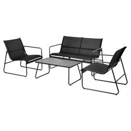 Set 4 muebles para jardín negro en Sensuntepeque