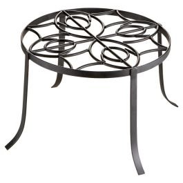 Soporte de hierro para maceta color negro Orgill