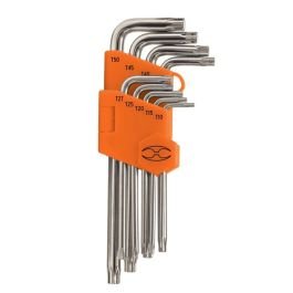 Juego de 9 llaves torx largas Truper