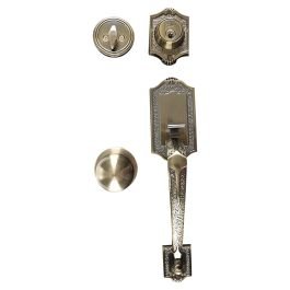 Cerradura principal sencilla antigua dorada oxford yale en Mercedes Umaña