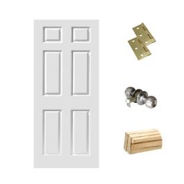 Combo de puerta skin de 6 tableros (55-90x210) cm + Moc en Ahuachapán