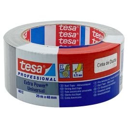Cinta para ducto 5.08 cm x 25 m (2") gris Tesa