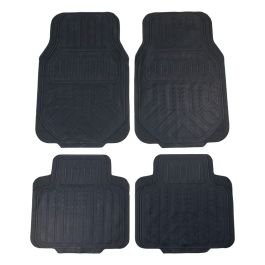 Set 4 alfombras para carro hule negro en Guadalupe