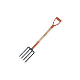 Bieldo forjado 76 cm (30") 4 dientes mango de madera Im