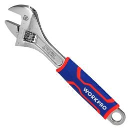 Llave ajustable 12" mango bimaterial Workpro