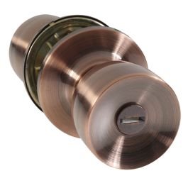 Pomo sin llave york para baño cobre antiguo