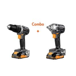 Combo de taladro percutor 12.70 mm (1/2") + llave de im Daewoo