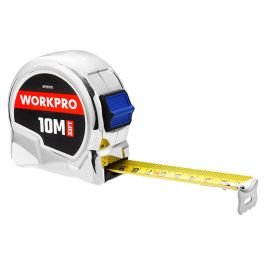 Cinta métrica 10 m carcasa metal cubierta nylon WORKPRO