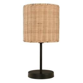 Lámpara de mesa negro 1 luz e27 23492