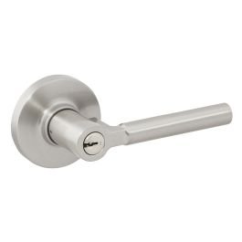 Manija con llave Rimini para dormitorio nickel satinado