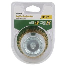 Cepillo para taladro fino crimpado copa 7.62 cm (3") Mi