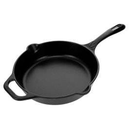 Sartén 25 cm de hierro fundido precurado negro
