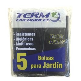 Bolsa plástica negra jardín (86.36 x 127) cm (34x50") 5