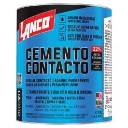 Cemento contacto interior y exterior 473 mL (16 oz) Lan