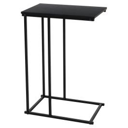 Mesa auxiliar lateral MDF negra H & S Collection
