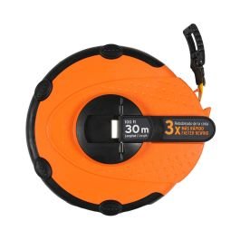 Cinta métrica 30 m de fibra de vidrio carcasa plásticaT