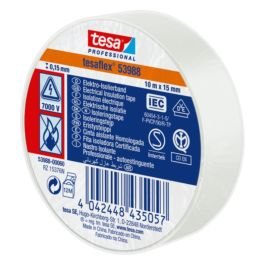 Cinta eléctrica Tesaflex 15.88 mm (5/8") 10 m blanco
