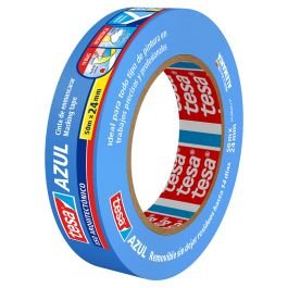 Cinta de enmascarar 2.4 cm x 50 m  (1") azul
