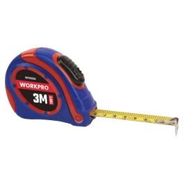 Cinta métrica 3 m carcasa bimaterial auto bloqueo WORKP
