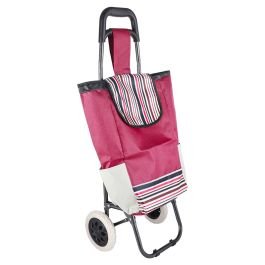 Carro de mercado hierro y tela soporta hasta 20 kg