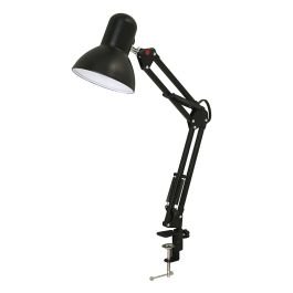 Lámpara de mesa negra 1 luz e27 eléctrica 34301