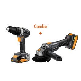 Combo de taladro percutor 12.70 mm (1/2") + esmeril ang Daewoo