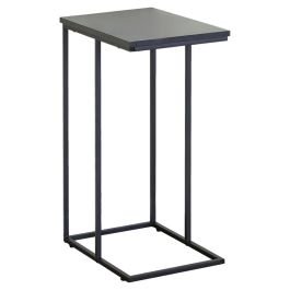 Mesa auxiliar MDF negro (66 x 30 x 40) cm