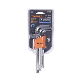 Juego 7 llaves allen mm punta bola con organizador Trup
