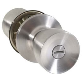 Pomo sin llave york para baño acero inoxidable satinado