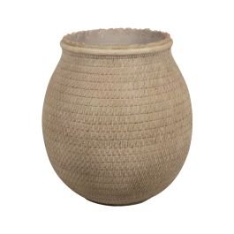 Maceta de piso fibra - cemento (35 x 35 x 38) cm khaki