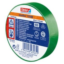 Cinta eléctrica Tesaflex 15.88 mm (5/8") 10 m verde