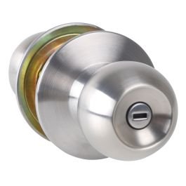 Pomo sin llave bolton para baño acero inoxidable satina