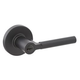 Manija con llave Rimini para dormitorio negro mate