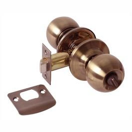 Pomo sin llave bolton para baño cobre antiguo
